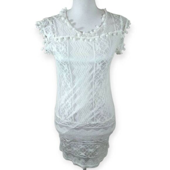AMAZON LACE TUNIC/DRESS SZ.S EUC.  GORGEOUS TUNIC IN EXCELLENT USED CONDITION. - Picture 3 of 7